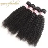 Brazilian Curly Virgin Hair 3/4 PCS Brazilian Curly Weave Human Hair Bundles Bohemian Curly Hair Sew Weft