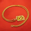 Collana da uomo Hip Hop da 20 "Collana con pendente a forma di drago in oro punk a catena lunga3832019