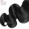 7a clipe preto natural em cabelo 10pcs 150gset onda corporal 830 polegadas Remy clipe de cabelo humano real em extensões1377621