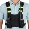 Radio Chest Nylon Hurness Chest Front Pack Etui Holster Vest Plath Carade Cade for Baofeng UV-5R UV-82 888S TYT Wouxun Motorola Walkie Talkie