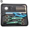 Hair Cutting Scissors Suit 5 5 6 440C Thinning Shears Barber Makas Hairdressing Scissors Razor Professional Hair Sciss2225