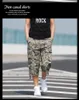 Top Mens  Cargo Pants Baggy Calf-Length Pants Casual Coon Multi Loose Pocket Short Trousers For Man Overalls Army Pant