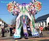 5m Inflatable Painting Parade Elephant Giant Colorful Inflated Tour Elephant with Coloured Drawings