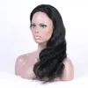 Braziliaanse kanten voorpruik lichaamsgolf met babyhaar 130% dichtheid Remy Human Hair Pruiken Natuurlijke haarlijn