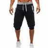 Men's Shorts Men's Five-Point Pants Knee length Casual Pants Sweat Pant Slim Fit Fitness Jogging Man Capris