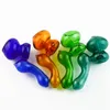 4.3 Inch Glass Smoking Bubbler Hand Pipe Pyrex Glass Oil Burner Pipes Tobacco Spoon Pipe Colored Mini Bubbler Smoking Accessories BEP01