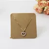 5*5cm Necklace Display Cards Black White Kraft Paper Blank Necklace Cards Jewelry Classic Wedding Jewelry Display Card Accept Custom Logo