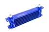 PQY - BLUE UNIVERSAL OIL COOLER 7 ROW 10AN- 10AN UNIVERSAL ENGINE TRANSMISSION OIL COOLER KIT TRUST TYPE PQY5107B