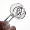 Quartz Banger Inner Snowflake Flat Top rökningstillbehör med 10 mm 14mm 19mm hane/kvinnlig polerad fog för glasbong dab riggar