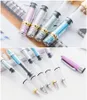 8 Colors Sales promotion Wingsung 3008 transparent Fountain Pen fine students Office stationery 0.5mm nib Write piston ink Pens
