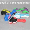 Tubi per narghilè in silicone da 4 pollici Mini acqua Tabacco da fumo Pipa infrangibile Percolatore Bong Gorgogliatore portatile Bruciatore a olio Concentrato HandPipes