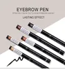 Dropshipping HANDAIYAN Ögonbrynspenna Vattentät gaffelspets Ögonbrynstatueringspenna 4 Head Fine Skiss Flytande Henna Eyebrow Enhancer Dye Tint Penna