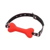BDSM Silikon Mund GAG Stecker Bondage Sklavenstützen Ledergürtel in Erwachsenen Spiele Für Paare Fetisch Oral Sex Toys Für Frauen Männer - HS50