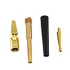 Newest Metal Smoking Pipe Knife Shape Aluminum Alloy Gold Black Beautiful Color High Quality Mini Herb Pipes Tube Unique Design