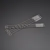 200 mm x 50 mm x 10 mm 1000 pièces en acier inoxydable paille à boire brosse de nettoyage nettoyant pour pailles en acier inoxydable