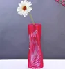 Creative Clear Eco-friendly Foldable Folding Flower PVC Vase Unbreakable Reusable Home Wedding Party Decoration