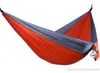 Amaca portatile in nylon per persona singola 220 * 90 cm Paracadute Amaca in tessuto per paracadute per viaggi Escursionismo Zaino in spalla Amaca da campeggio