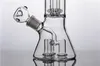 Tall Glass Beaker Water Bongs Hookahs Bubbler Rök Vattenrör rakt rör Bong Heady Dab Rigs Downstem Perc