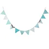 12 pcs Bannière Drapeaux 2.8-3.2 m Dentelle Fanion Bunting Bannière Triangle Forme Suspendus Fête De Mariage De Noël Décor Bannières Chaîne Drapeaux HH7-1288