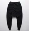 Printemps Automne Hommes Sarouel Noir Pleine Longueur Hip Hop Pantalon Hommes Streetwear Tours Hommes Taille S-3XL