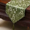 Extra lang Chinese Dragon Silk Fabric Table Runner Bruiloft Kerst Damast Tafelkleed vakantie partij Woondecoratie tafel mat 300x33 cm