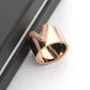 Moda Jewerly Famous Brand Stainless Steel 18K Gold Batled Sliver Love Ring For Women Man Rings Wedding Gold Bated Jewelry2767963