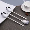 Spoons de aço inoxidável de aço inoxidável de 6pcs, amigável e ecológico, colheres de leite de leite de leite de leite na cera da sopa redonda da sopa Spoons83333129