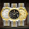 Waterdichte semi-automatische mechanische horloge mannen horloge mode polshorloge lichtgevende sport casual horloges