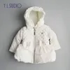 Рожденные детские девочки пальто толстый с длинным рукавом куртка 2022 осень / зима мода младенцы теплые верхняя одежда одежда для 0 м-6м детей