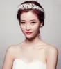 Korea Pearl Bridal Crowns Hairbands Silver Bridal Tiaras Meisjes Hoofdbanden Kristal Bruiloft Diadeem Koningin Crown Tiara Bruiloft Haaraccessoires