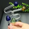 Coloured strawberry glass pot Glass bongs Oil Burner Glass Water Pipe Smoking Rigs Free