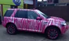 Vinile camo zebra rosa per avvolgimento per auto con adesivi di avvolgimento per auto mimetizzati a bolla a bolla d'aria