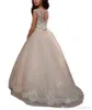 Robes de filles de fleur pour les mariages princesse petite fille robes formelles bijou cou dentelle haut jupe en tulle robe pour adolescents avec perles roses S9913805
