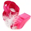 Klassisk Rosa Hen Party Game Fluffy Whistles With Strap Girls Night Noise Maker Trådad Ribbon Whistling 1 2QL WW