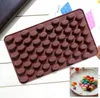 Nueva llegada silicona de alta calidad 55 cavidad mini granos de café chocolate azúcar dulces molde decoración de pastel 100pcs dhlfedex sn1225895