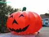 Fournitures Décorations de fête d'Halloween 5 m Citrouille gonflable géante Souriante Ballon de tête de citrouille avec visage pour jardin et cour