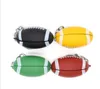 Portachiavi in metallo colorato Forma di calcio Mini fumo Tubo di tabacco per sigarette Tubo portatile 4 colori Accessori per utensili