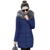 Grande Fourrure 2018 Nouveau Parkas Femme Femmes Manteau D'hiver Épais Coton Veste D'hiver Femmes Outwear Parkas pour Femmes Hiver doudoune D1891803