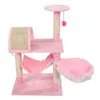 M46 32 "Stabiele schattige Sisal Kat Klim Houder Kat Toren Lam Pink Blue Green Cat Furniture Scratchers Supplies