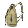 Mäns Canvas Backpack Vintage Canvas Stor skolväska Vandring Travel Rucksack 20-35L