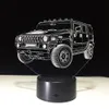 Decoração de casa Hummer Novidade 3D Lâmpada LED Night Light Alimentado Por Bateria USB Night Lamp Kids Room # R54