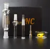 Domeless 티타늄 네일 10mm 마이크로 NC 석유 굴착 유리 파이프 물 파이프 유리 기억 만 높은 품질 마이크로 NC 키트