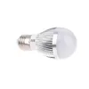Lámpara LED E27 IC 3W 5W 7W 9W 12W 15W 85V-265V Luces Bombilla iluminación alta Plata metal