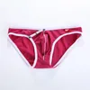 Men Mesh Hole Briefs Comfortable Underpants Sexy Gay Sissy Panties Pouch Penis Underpant Nylon Fashion Low Waist Brief Underwear