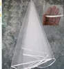 2017 Wholesale Cheap Bridal Veils Vintage Edge White Tulle Veil For Beach/Church Wedding Bride Bridal Accessory Fast Shipping In Stock