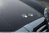 100PR / partij Auto Decals met Hond Poot Bumperstickers Zachte PVC Voetafdruk Zilveren Koel Goedkope Auto-stickers