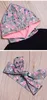 아이 소녀 옷 세트 봄 가을 어린이 의류 코튼 아기 의류 정장 후드 + 꽃 바지 + 머리띠 3pcs 여자 복장 세트