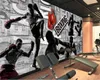 Fond d'écran personnalisé 5D Gym 3D Papier peint 3D Salon TV Papel de Pardede Do Desktop Fond d'écran pour les murs 3 D