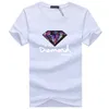 Nouveau été hommes t-shirts mode hommes concepteur t-shirts à manches courtes imprimé diamant approvisionnement décontracté hommes hauts t-shirts T-shirt S-5XL