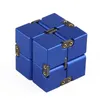 Бесконечный волшебный куб из металлического премиального бесконечного куба куб -скрипковые игрушки алюминиевый сплав деформация сплава волшебный бесконечный куб -игрушки игрушки антистисты336d